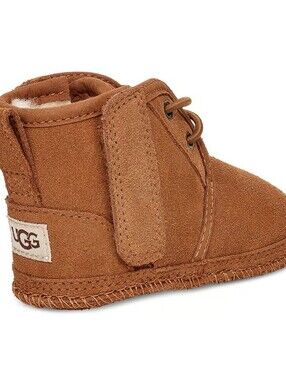UGG Kids Chestnut Suede Shearling-Lined Boots